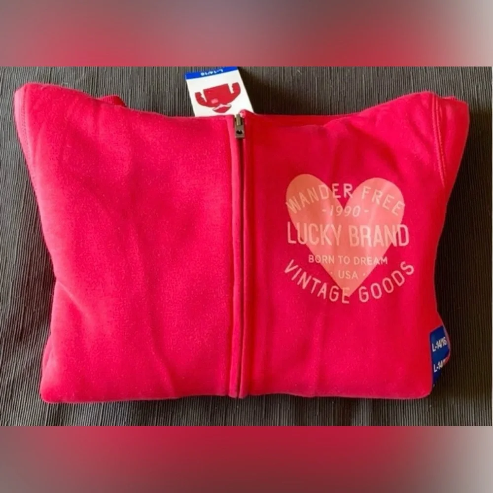 Lucky Brand Kids Pink Hoodie 14-16Y